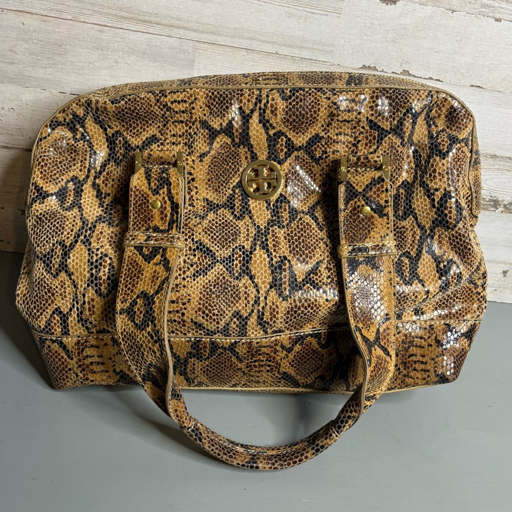 Tory Burch Python Snake Skin Bag - Sample - image 7